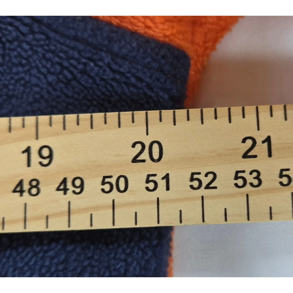 Columbia Kids XL 18/20 Fleece Jacket Orange Navy Blue Full Zip